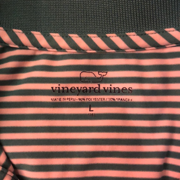 Boys Vineyard Vines Collared Athletic Shirt L - Picture 4 of 4